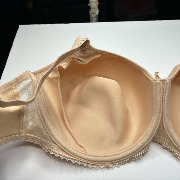 Fantasie Tan Full-Coverage Bra 38G 38DDDD Lace Detail - Picture 6 of 6